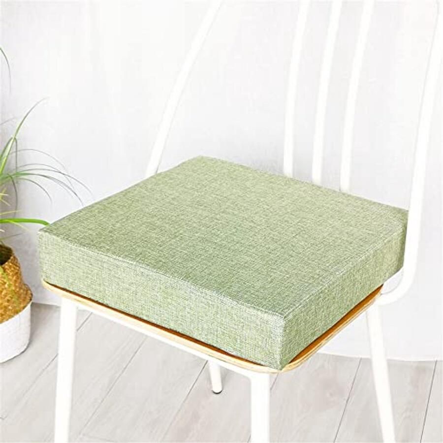 Comfortabel Antislip Zitkussen voor Fauteuil en Stoel 40x40cm Matcha Groen