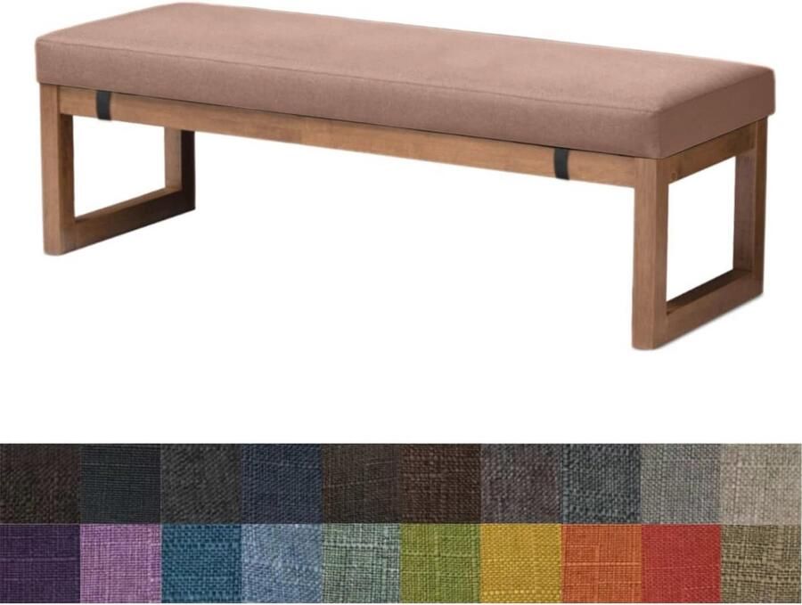 Comfortabel en wasbaar zitkussen voor tuinbank en terras Antislip vele kleuren en maten