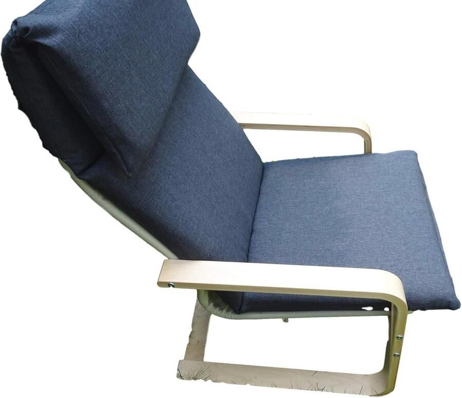 Comfortabel Kussen voor Schommelstoel Dikke Vulling 57x50 cm Antraciet