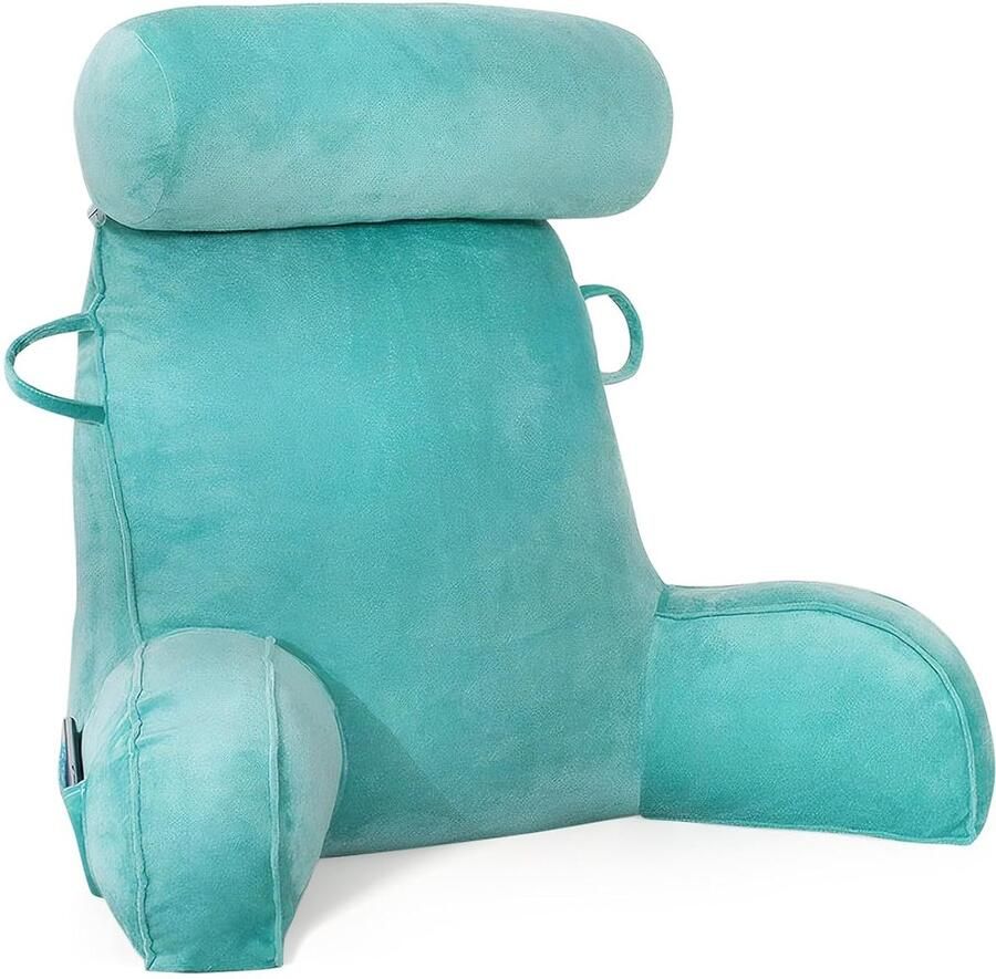 Comfortabel leeskussen Perfecte ondersteuning voor nek en schouders 1 stuk Fluwelen bekleding 65x75 cm