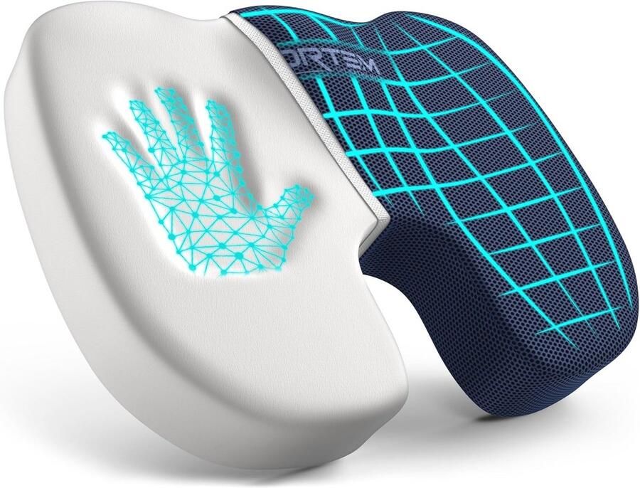 Comfortabel Memory Foam Zitkussen voor Bureaustoelen en Gamingstoelen Antislip Wasbaar en Geschikt voor Autostoelen