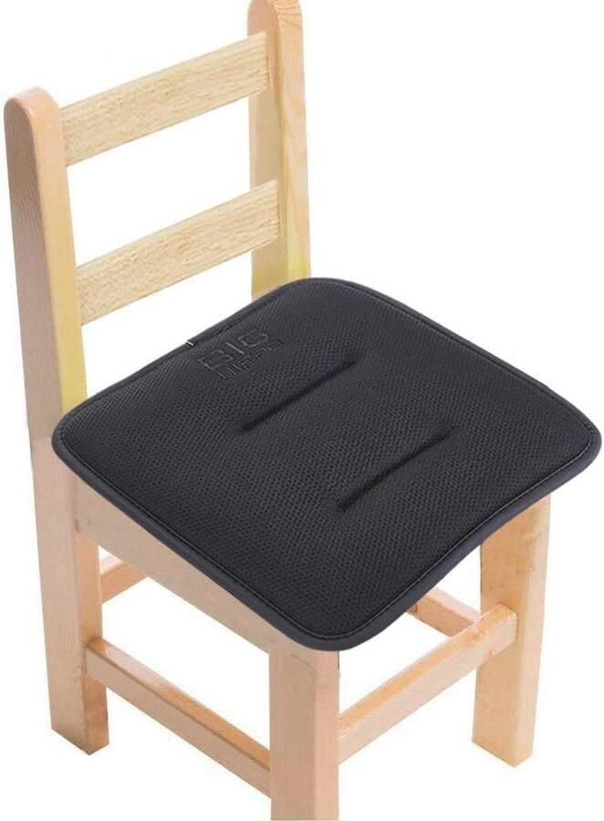 Comfortabel Stoelkussen voor Kinderen Ergonomisch Traagschuim met Antislip Perfect voor Houten Kinderstoelen en Meer 30 x 30 x 3 cm