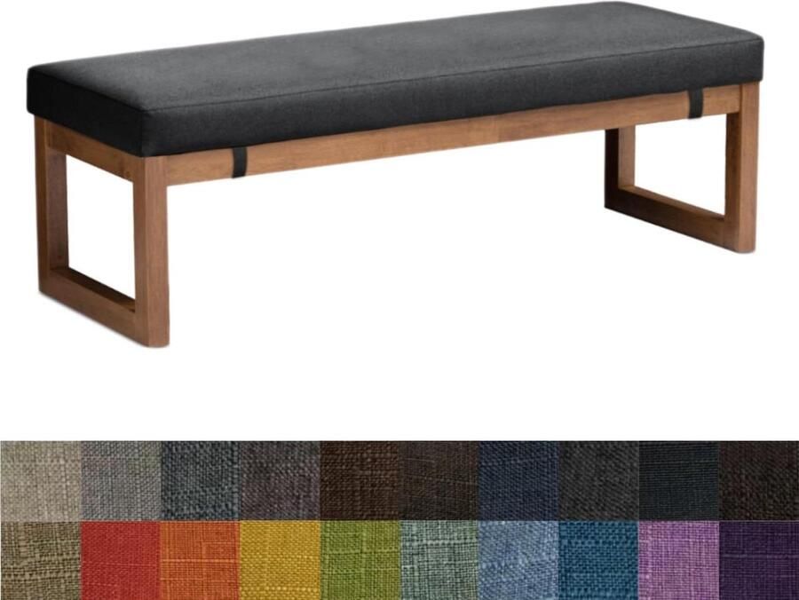 Comfortabel wasbaar antislip zitkussen voor tuinbank schommel terras 80 x 30 x 5 cm warm grijs diep Bankkussen