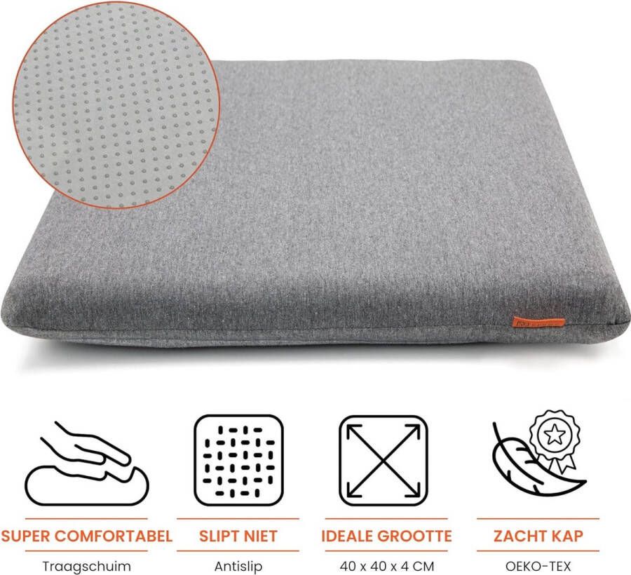 Comfortabel Zitkussen Set Stoelkussens voor Eetkamerstoelen Traagschuim Stoelkussen Keukenstoel Kussens Antislip Stoelkussens Perfect Stabiel Wasbare Hoes Scandinavische Stijl