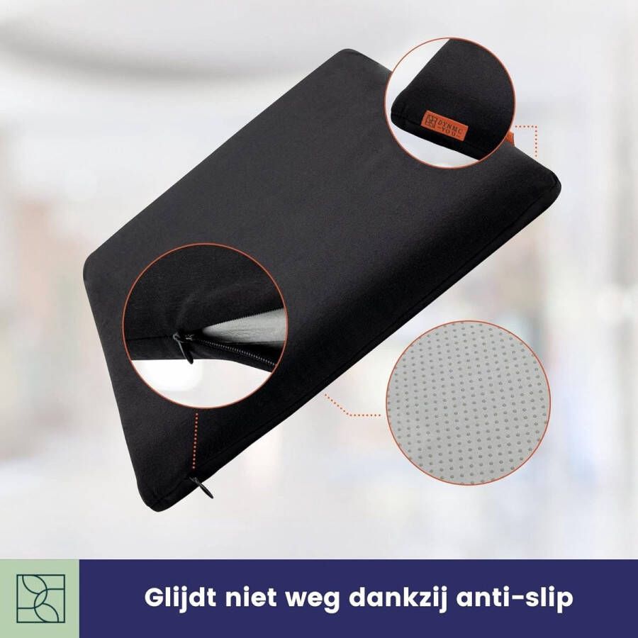 Comfortabel Zitkussen Set van 4 Stoelkussens voor Eetkamerstoelen Dynmc You Traagschuim Stoelkussen Keukenstoel Kussens Antislip Stoelkussens Perfect Stabiel Wasbare Hoes Scandinavische Stijl