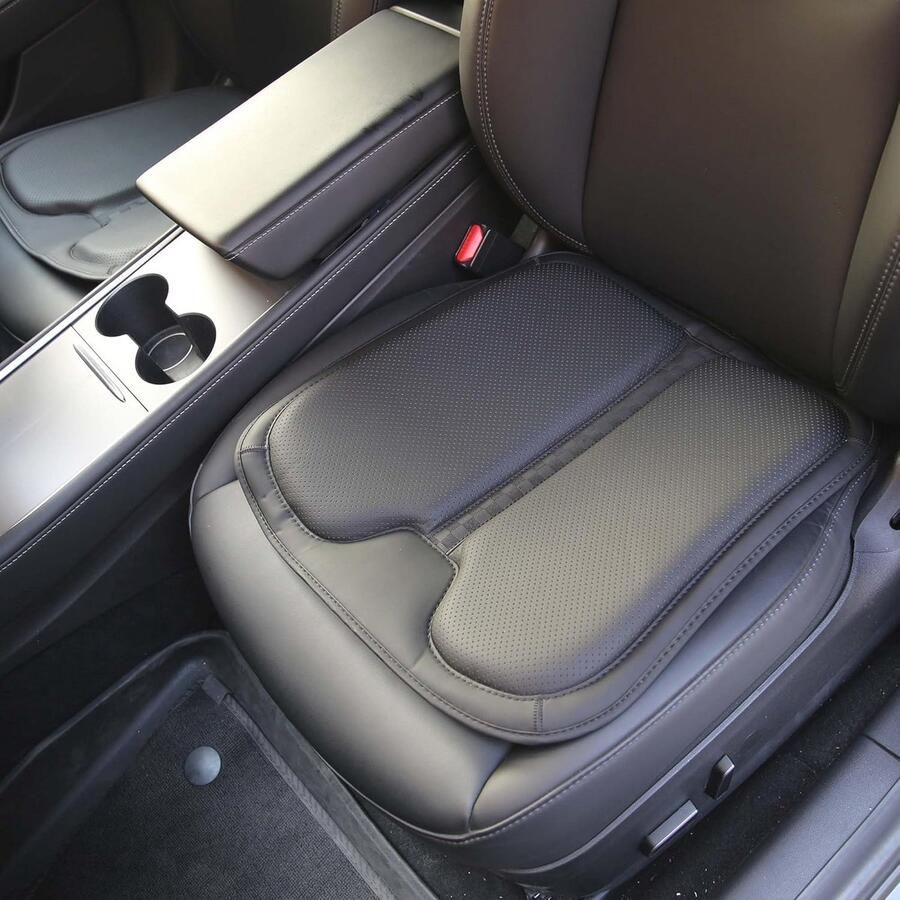 Comfortabel Zitkussen voor Auto Bureaustoel en Rolstoel Traagschuim en Nappaleer