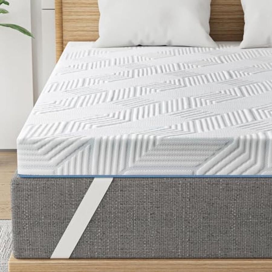 Comfortabele 10 cm gel-traagschuim matrastopper 180 x 200 cm voor boxspringbed en camper
