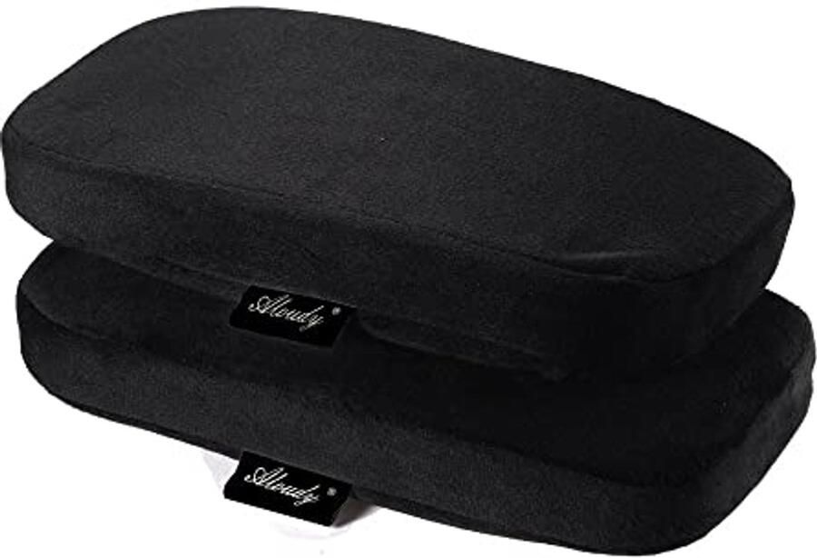 Comfortabele armsteunkussens voor bureaustoelen set van 2 zwart 11 inch