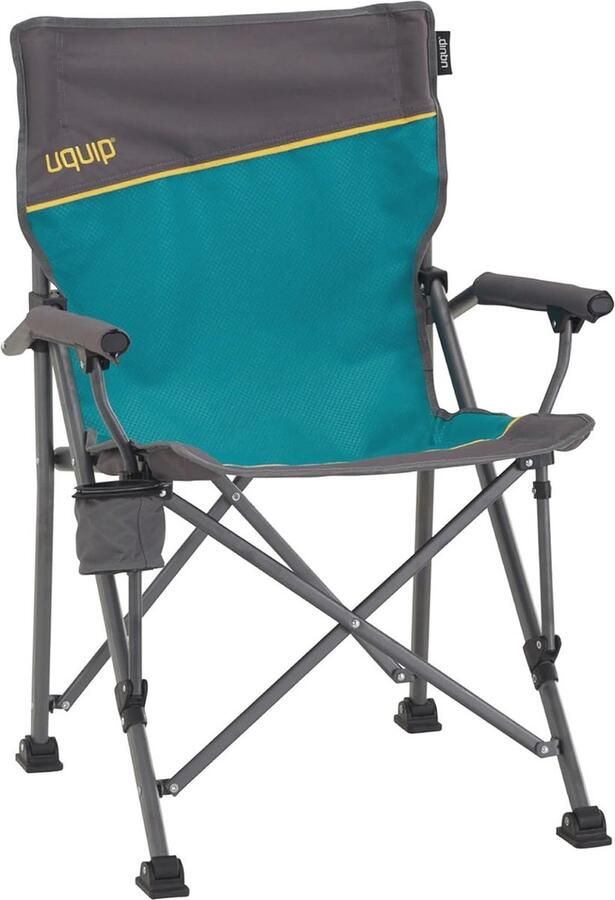 Comfortabele Campingstoel met Hoge Rugleuning Opvouwbare Vouwstoel voor Kamperen en Strand