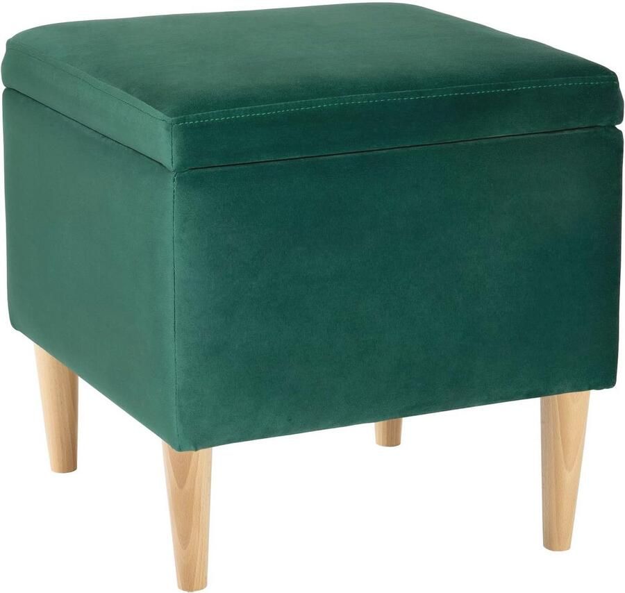 Comfortabele Gewatteerde Zitzak Fluweel Groen 41x41 cm Ideaal voor Woonkamer Slaapkamer en Kinderkamer