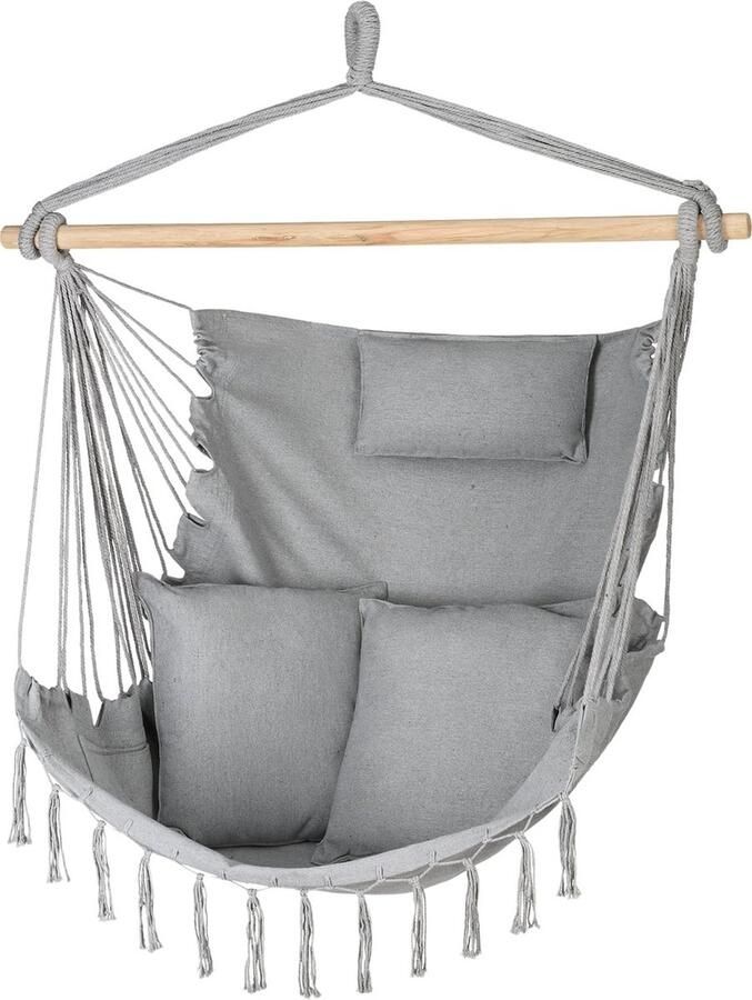 Comfortabele Hangstoel voor Binnen en Buiten Zitzak om op te Hangen Perfect voor Tuin en Woonkamer