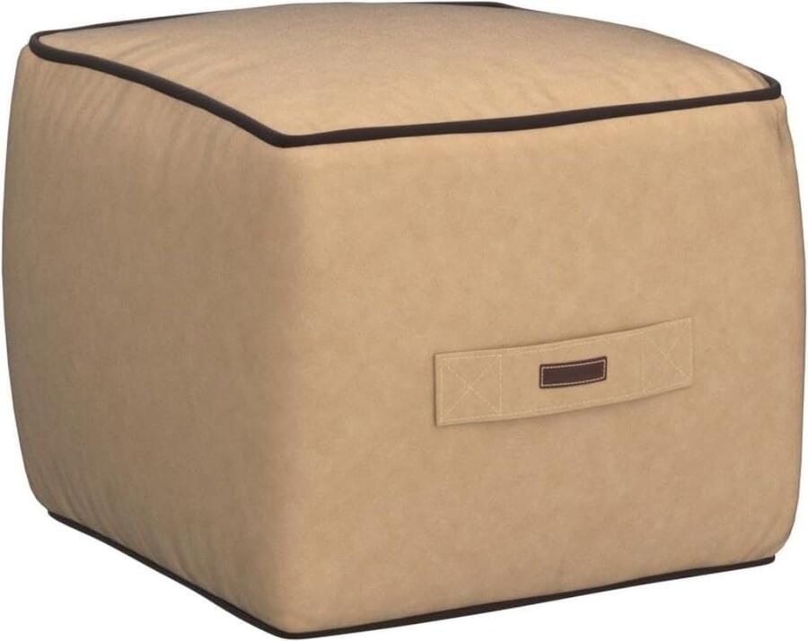 Comfortabele Kubus Voetenbank Zachte Fluwelen Zitzak