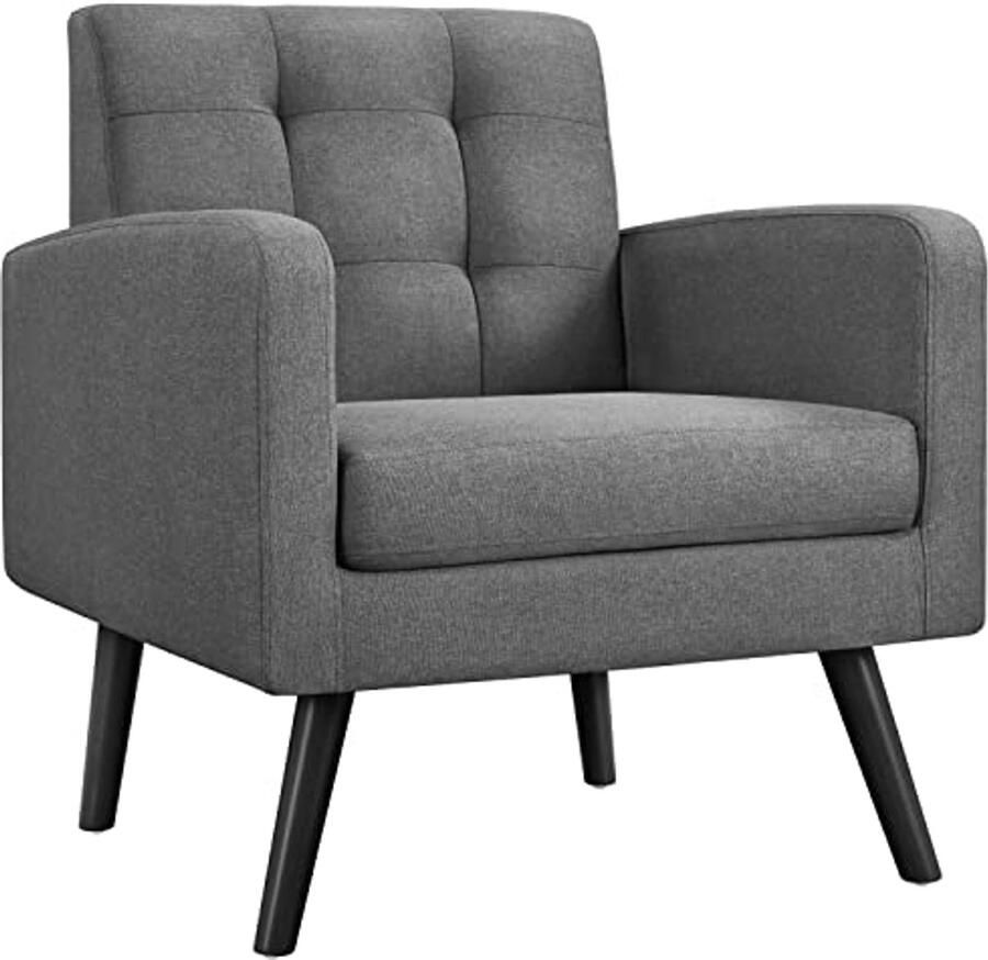 Comfortabele moderne fauteuil met armleuningen voor woonkamer en kantoor Relaxstoel tot 136 kg