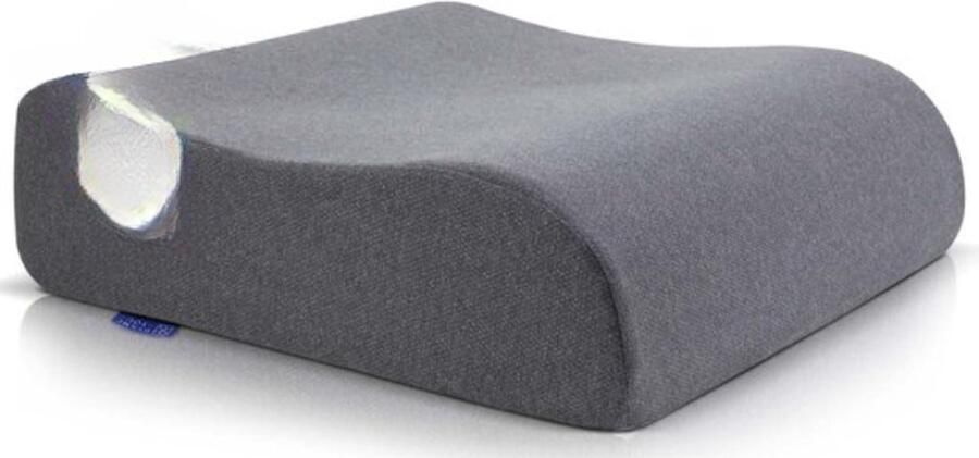 Comfortabele Stoelverhoger Volwassenen Vormvast 13 cm dik zitkussen Perfect voor autostoel bureaustoel kussen opstahulp Premium stoelkussen verhoging Grijs