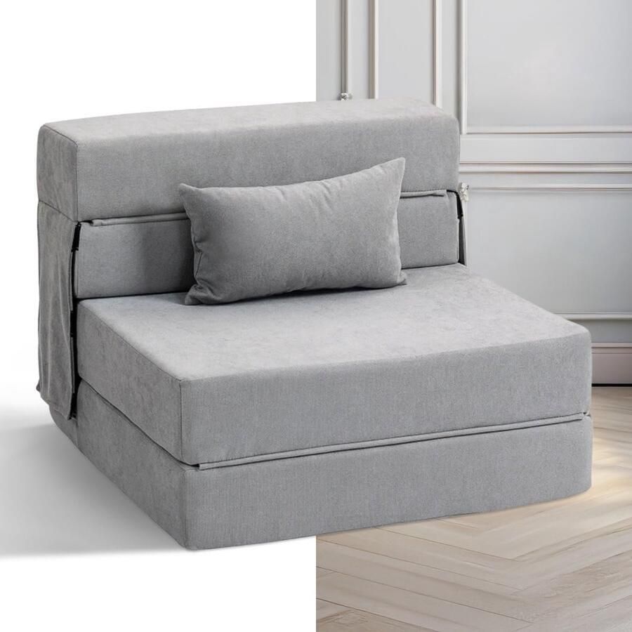 Comfortabele Uitklapbare Slaapstoel Multifunctionele Fauteuil & Bed in Één