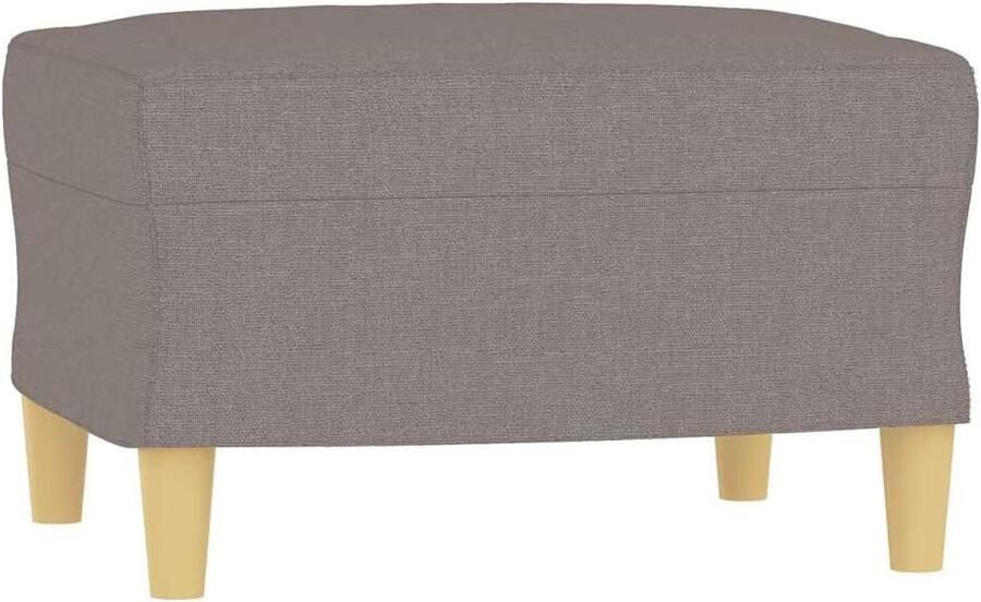 Comfortabele Voetenbank 60x50x41 cm Taupe