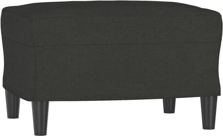 Comfortabele Voetenbank 60x50x41 cm Zwart Stof voor een Modern Interieur