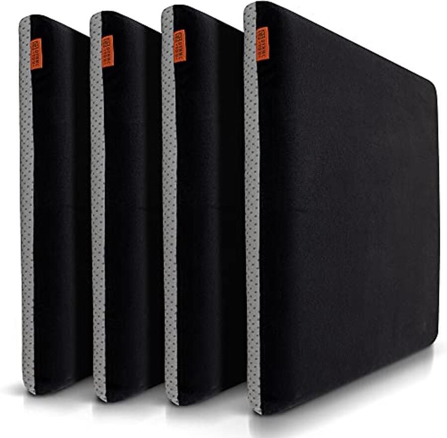 Comfortabele Zitkussens Set van 4 Antislip Wasbare Hoes Ergonomisch Ontwerp voor Eetkamerstoelen