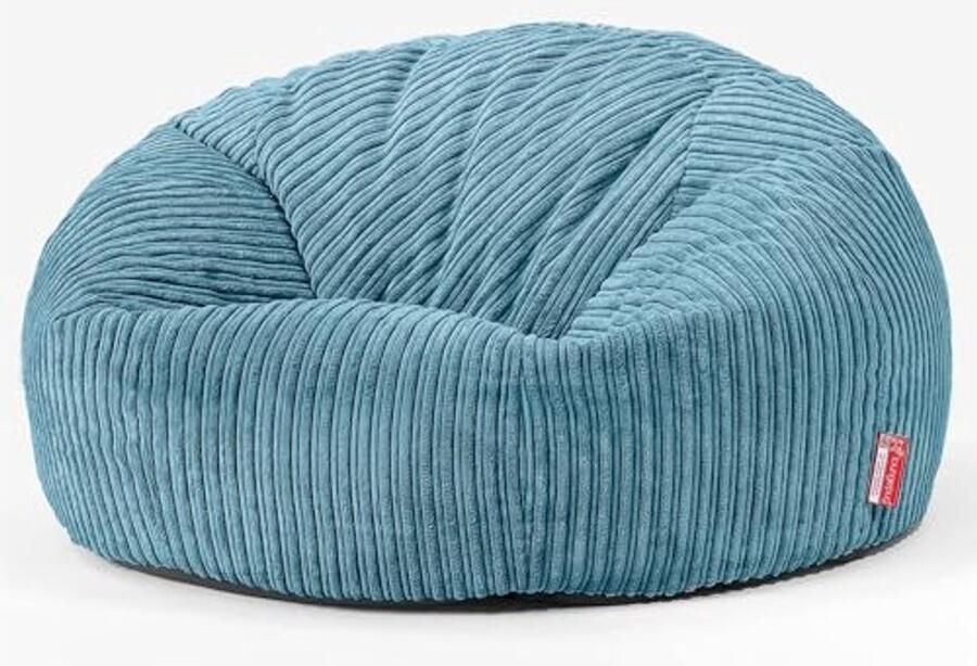 Comfortabele Zitzak Stoel met Armleuningen Stijlvolle Relaxfauteuil in Petrol Kleur