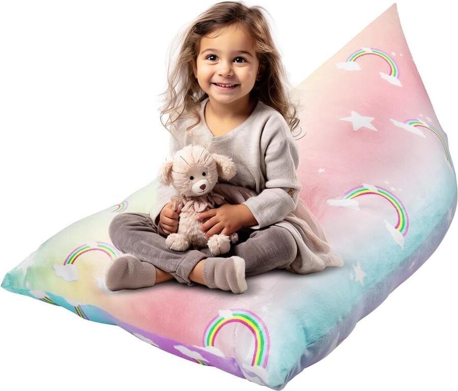 Comfortabele Zitzak voor Kinderen Opvouwbare Zitzakken voor Speelgoed en Kleding 250L Opslag
