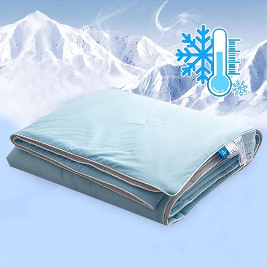 ComfyCribs Koeldeken 150 x 200 cm zelfkoelende deken Q-max > 0.44 cooling blanket koeldeken voor mensen zomerdeken verkoelende deken voor mensen tijdens slapen bed bank en reizen