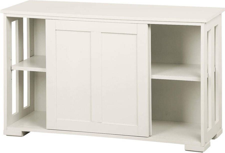 Commode dressoir multifunctionele kast dressoir staande kast antiek wit met 2 deuren 106 7 x 33 x 63 cm