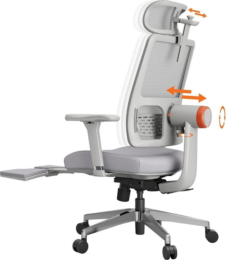 Comnox NEWTRAL MagicH-B Pro Ergonomische Stoel Ultiem Comfort voor Werk & Ontspanning Wit