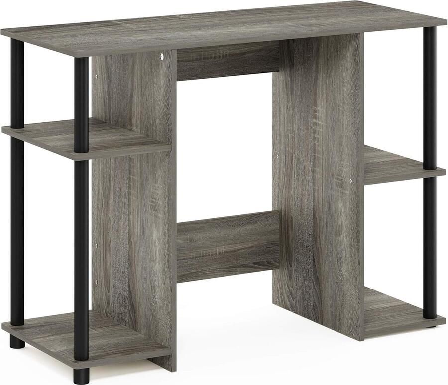 Compact Computerbureau modern design 1 stuk Frans eiken zwart