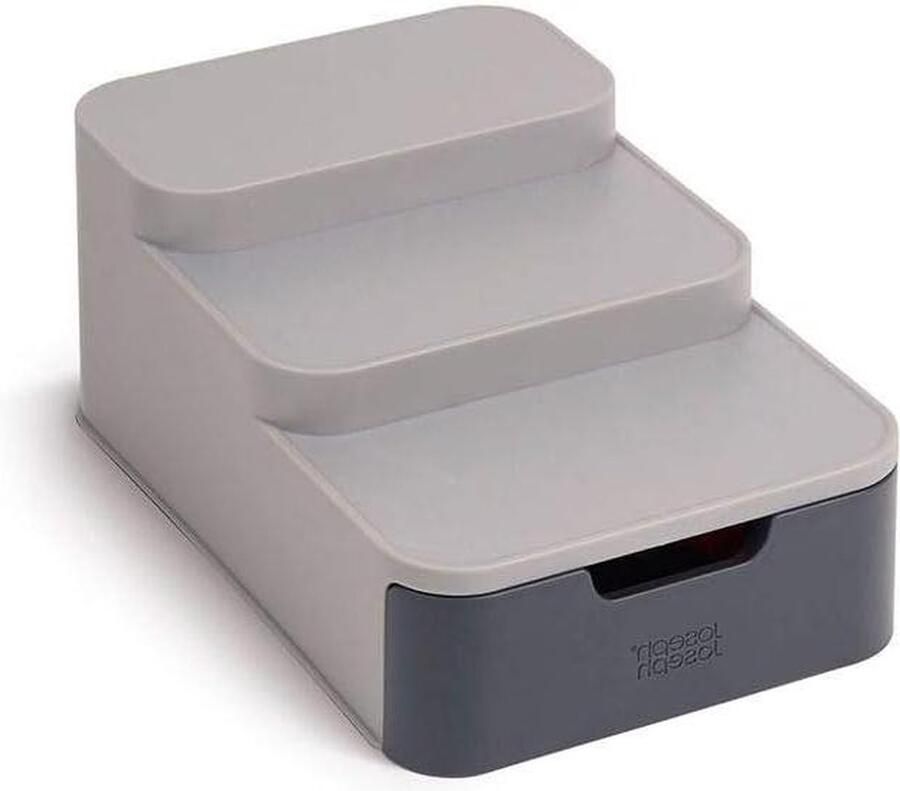 Compact Tiered Kitchen Cabinet for Storage and Organization of Pantry Cabinets Grey Joseph CupboardStore