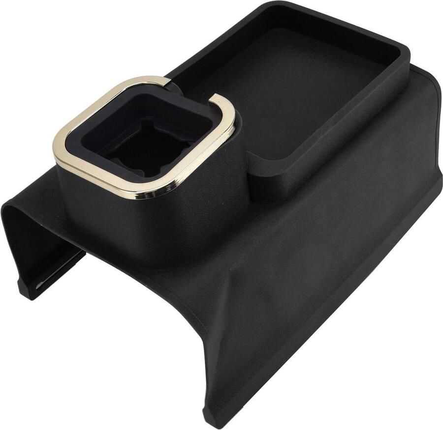 Compacte Siliconen Bank Arm Bekerhouder-Lade Multifunctionele Afstandsbediening en Telefoon Organizer met 4 Ijzeren Buizen-Opgewaardeerd Zwart