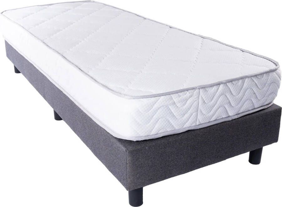 Magazijnenverkoop.nl Complete boxspring 80x200cm Incl. hoogwaardig pocketvering matras