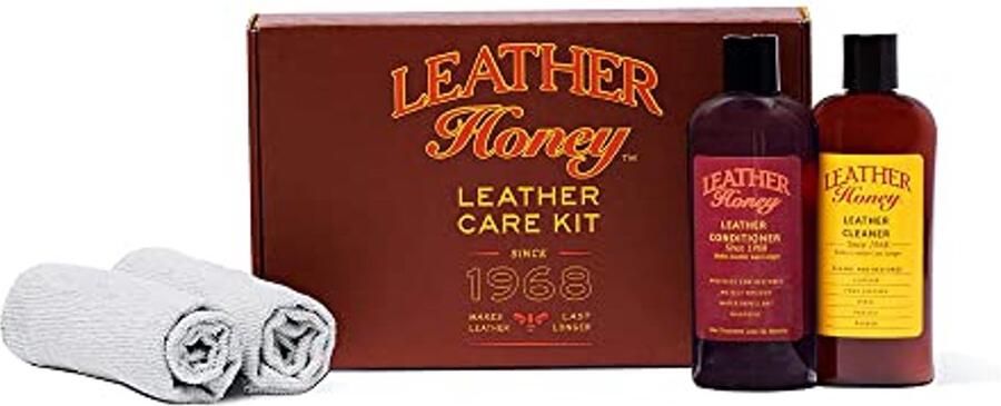 Complete Leer onderhoud set met Conditioner Cleaner en Applicatiedoekjes voor Kleding Meubels Auto-interieurs Schoenen en Tassen