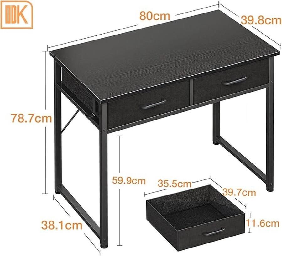 Computer bureau ruimtebesparend Eenvoudige montage Monitor Stand 80x40x78.7cm