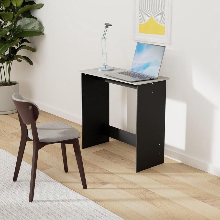 Computer thuisbureau met display stand moderne eenvoudige schrijfstudie PC werkbank 39.1D x 79.5W x 75.7H centimetres