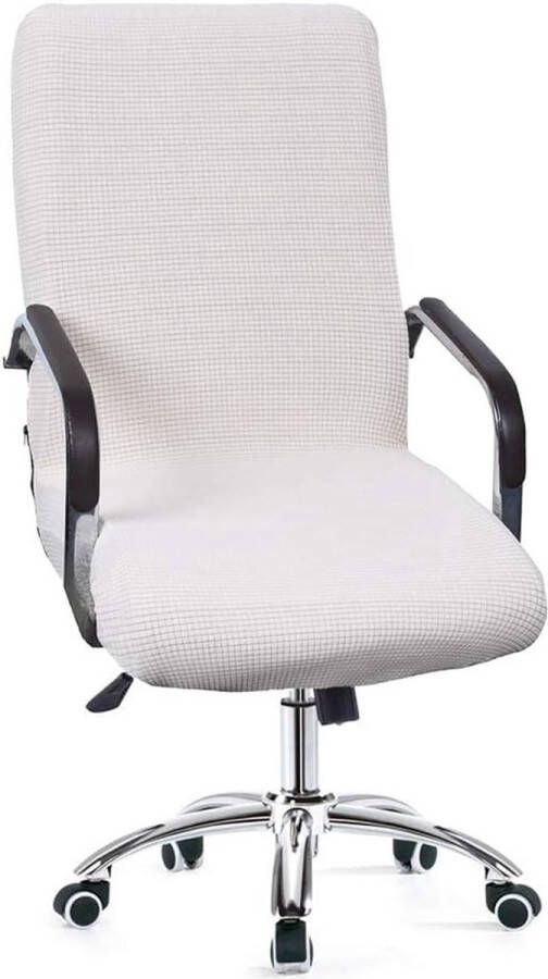 Computerstoelhoes elastische stof waterdicht anti-stof eenvoudige ruit fleece hoes universele stoelbeschermer voor bureaustoel draaistoel