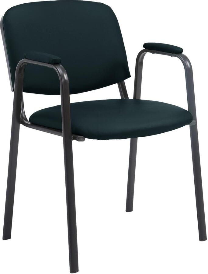 Conferentiestoel Kunstleer Stapelstoel Ruimtebesparend en comfortabel