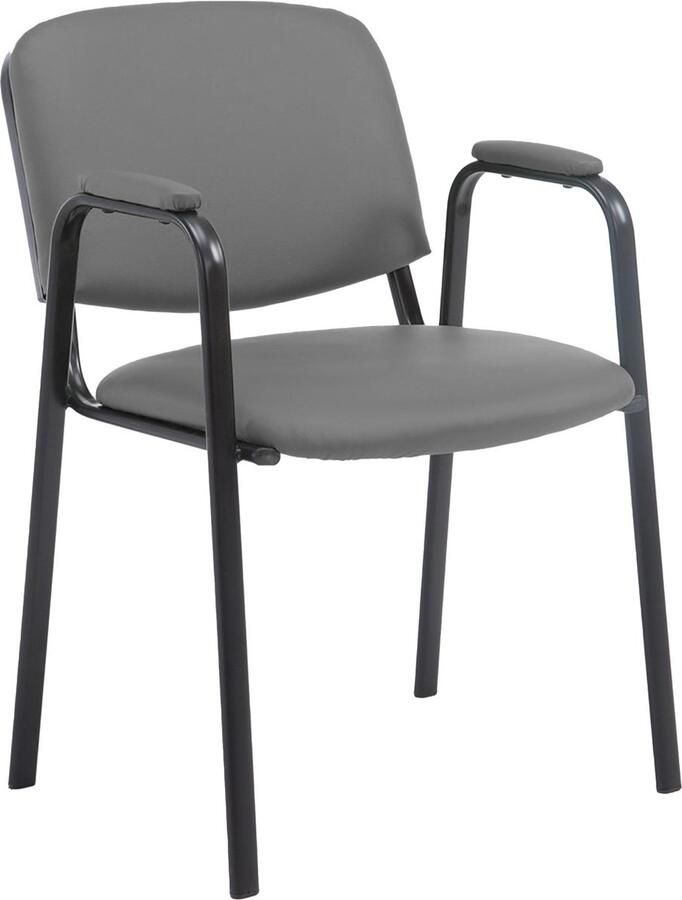 Conferentiestoel Kunstleer Stapelstoel Ruimtebesparend en comfortabel