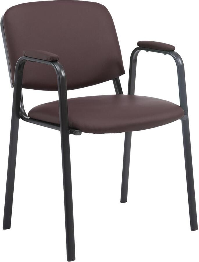 Conferentiestoel Kunstleer Stapelstoel Ruimtebesparend en comfortabel