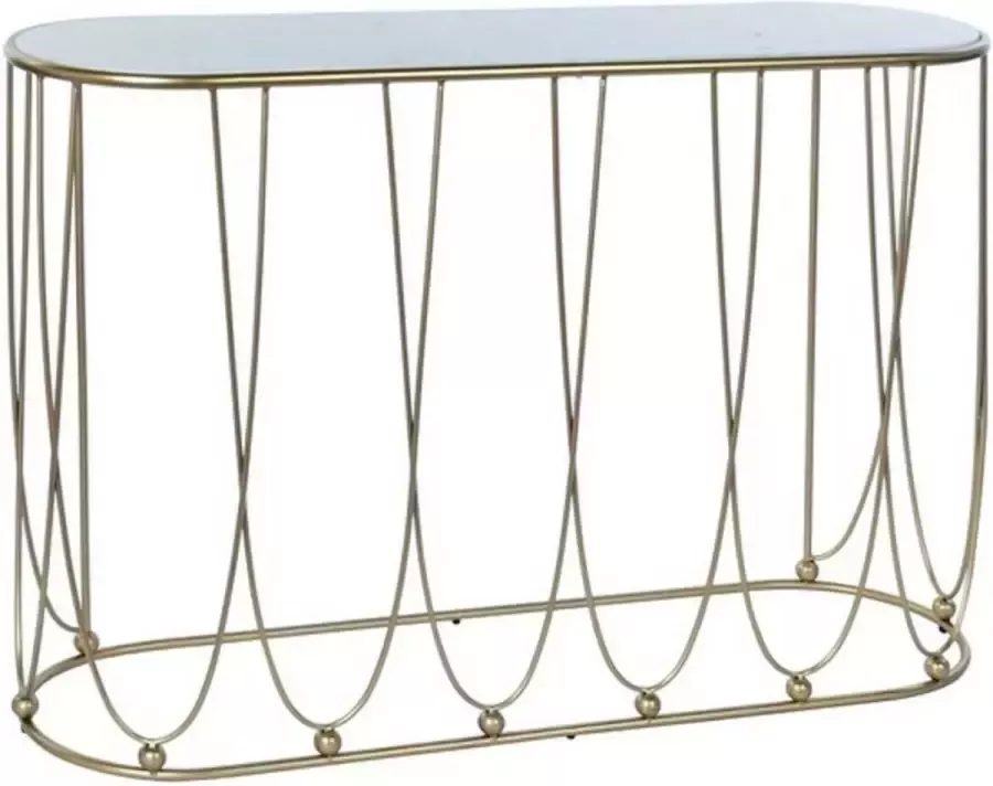 DKD Home Decor Console Gouden Metaal Marmer 115 x 35 x 78 cm