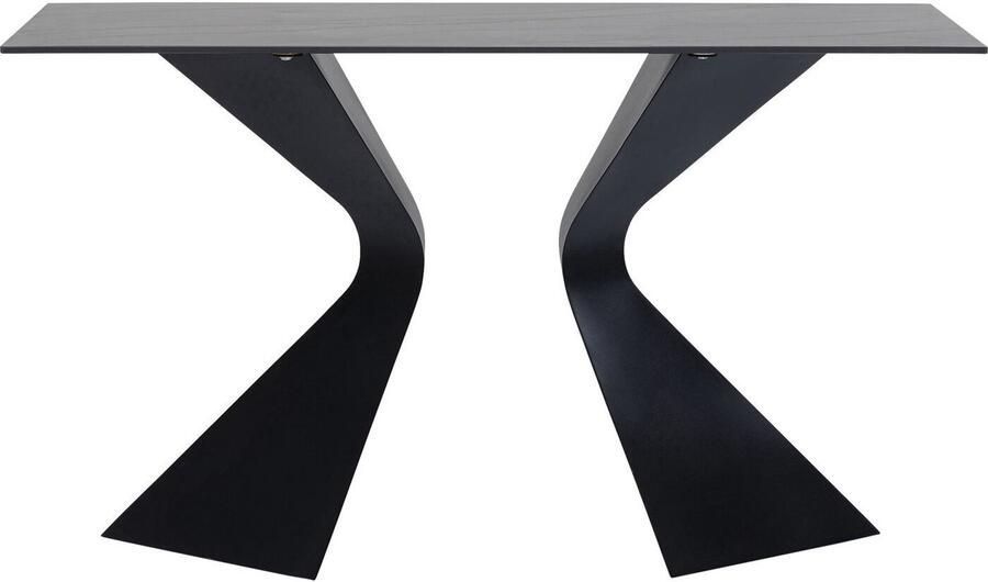Console Gloria 140x45cm keramiek zwart Kare Design
