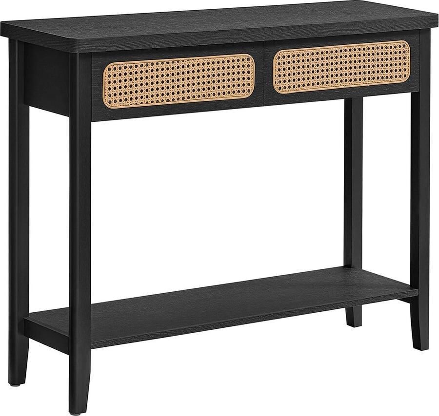 Rootz Living Rootz consoletafel haltafel entreetafel MDF spaanplaat PVC 30 cm x 100 cm x 80 cm Ideaal voor kleine ruimtes