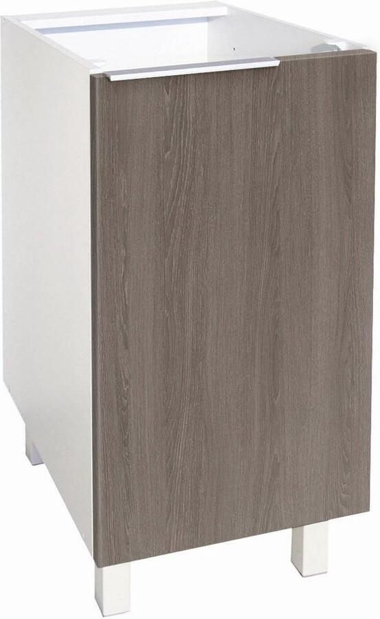 Content in HTML Keukenonderkast met 1 deur van eikenhout 40 x 52 x 83 cm keukenblok