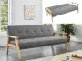 Converteerbare driezitsbank van stof LALY Grijs L 189 cm x H 82 cm x D 81 cm - Thumbnail 3