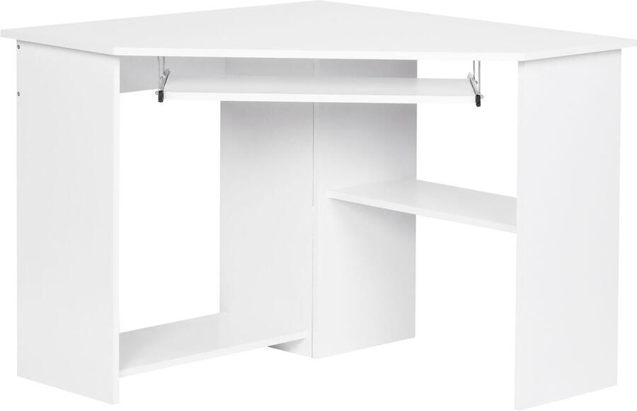 Corner Desk Modern Office Desk Computertabel Gegene opslag 127 cm x 73cm x 88 5 cm