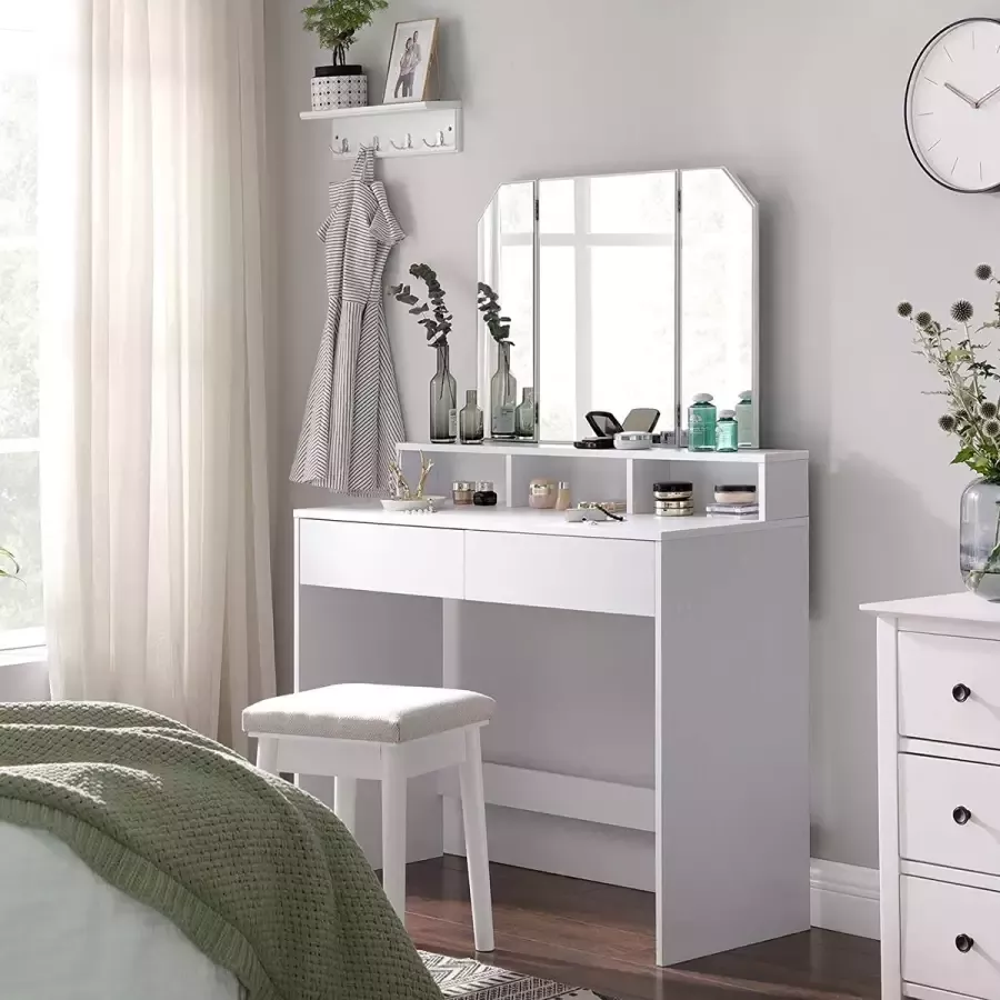 Cosmetische tafel met GRATIS kantoor kruk