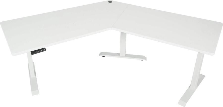 Cosmo Casa Bureau Computertafel 120° Elektrisch Hoogte Verstelbaar Wit