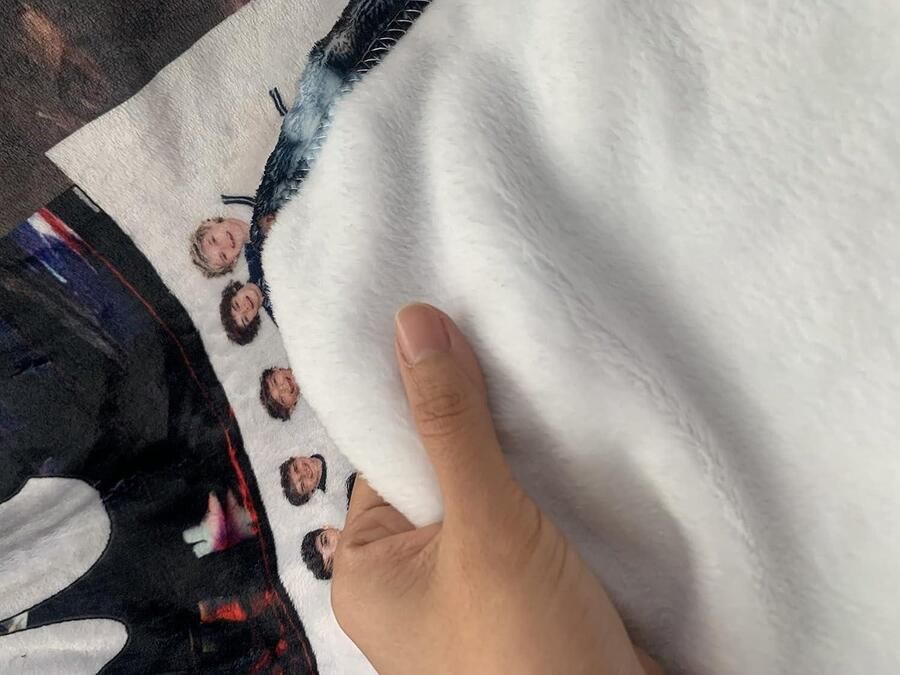 Cosy Fleece Deken 10-jarig jubileum klassieke zachte flanel gooit comfortabele warme fleece deken voor bank bedrukte deken 127 x 102 cm One Direction dekens stijlen 1