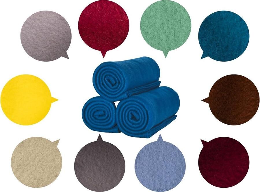 Cosy Fleece Deken Bordeaux 130 x 160 cm Meer dan 200 g m2 Oeko Tex Set van 3 Voor Bank Woondeken en Picknick