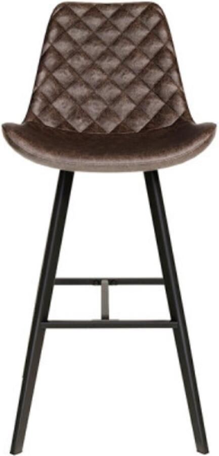 Counterstoel 'Alicante' PU Donkerbruin DEC7972-1