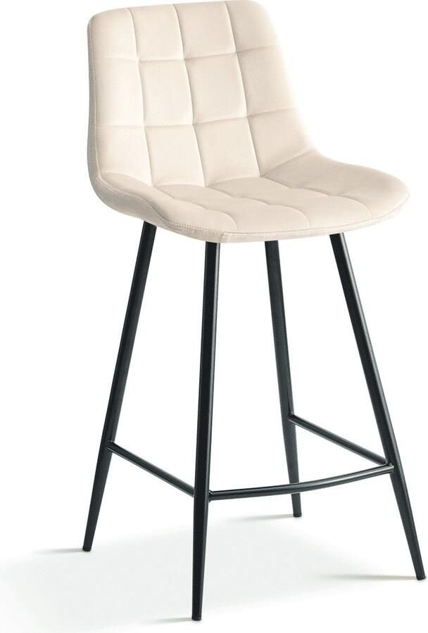 ZAZA Home Counterstoel 'Juta' Fluweel BeÄ±ge